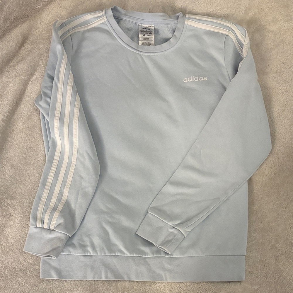 Adidas Women’s Sky Blue Crewneck Sweater